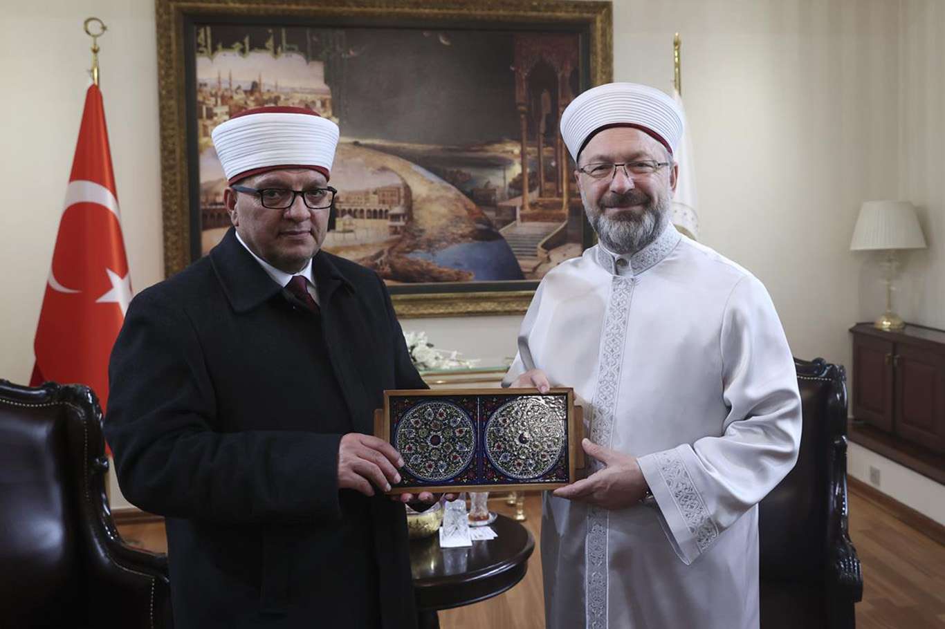 Filistin Vakıflar ve Din İşleri Bakanı Al-Bakri'den, Diyanet İşleri Başkanı Erbaş'a ziyaret Filistin Vakıflar ve Din İşleri Bakanı Al-Bakri'den, Diyanet İşleri Başkanı Erbaş'a ziyaret
